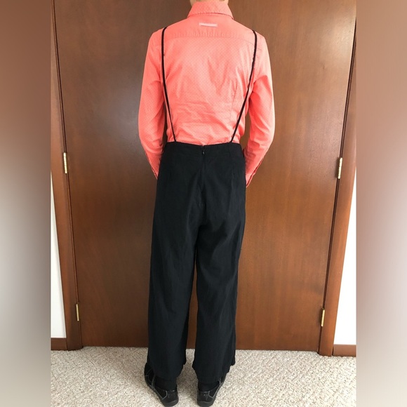 Lulu’s What a Wonderful Day Black Tie-Strap Overall Jumpsuit - Picture 10 of 15